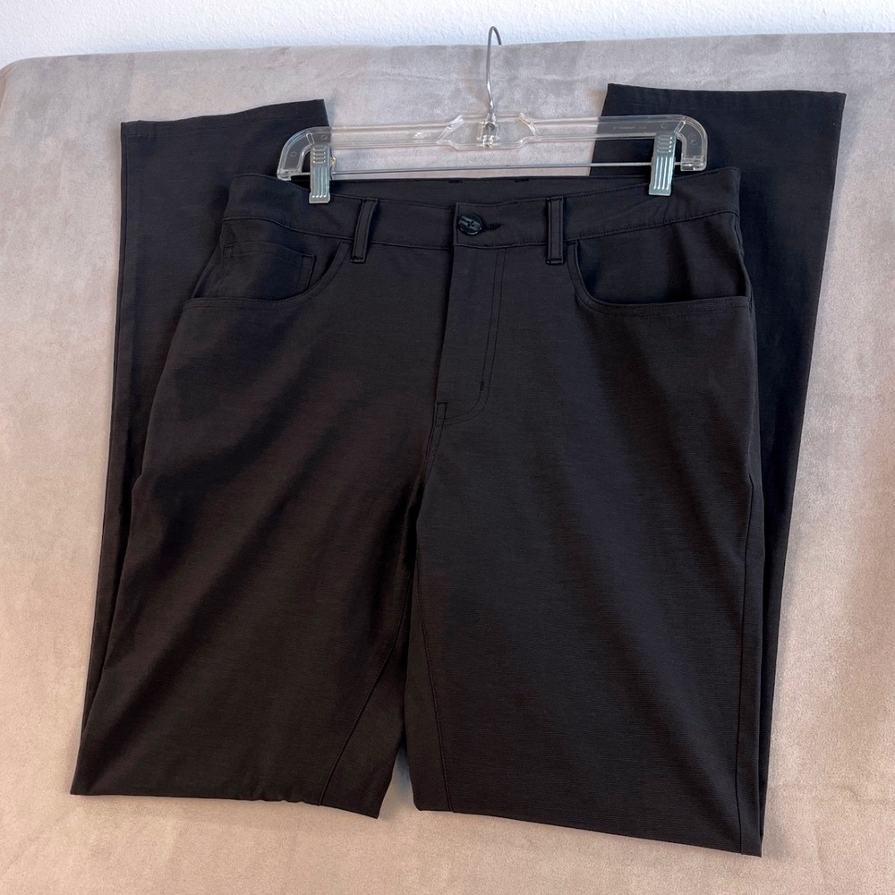 Callaway Mens Golf Pants 32x34 Dark Grey Performance Straight Flat Front